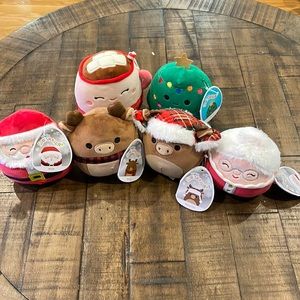 SOLD Christmas Squishmallow Bundle 4.5/5 in-Nick, Nicolette, Carol, Maurice